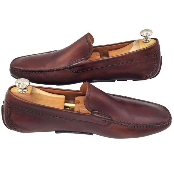 Florsheim Men\'s size 10 Brown Leather Slip-On Casual Driving Loafer Shoes  Spain main image 12